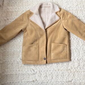 Mango Tan Teddy Jacket